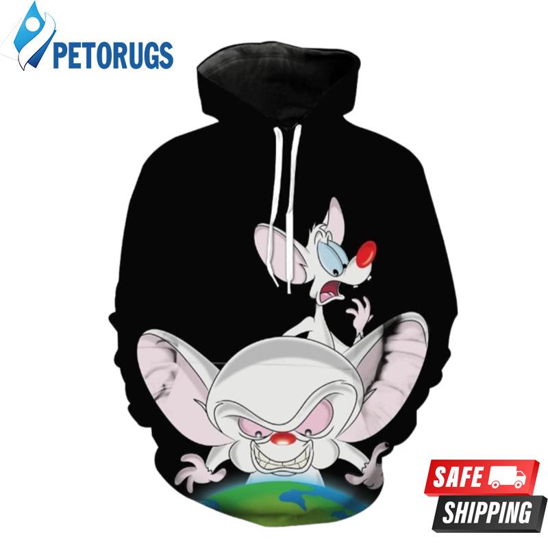 Pinky And The Brain Prinky And The Brain Clothing 3D Hoodie Peto