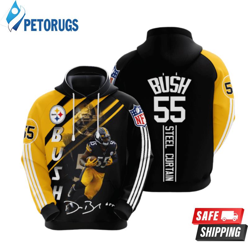 Pittsburgh Steelers Devin Bush 3D Hoodie