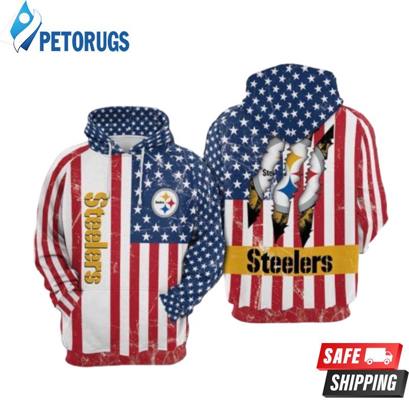 Pittsburgh Steelers Flag England Claws Pittsburgh Steelers Pittsburgh Steelers 3D Hoodie