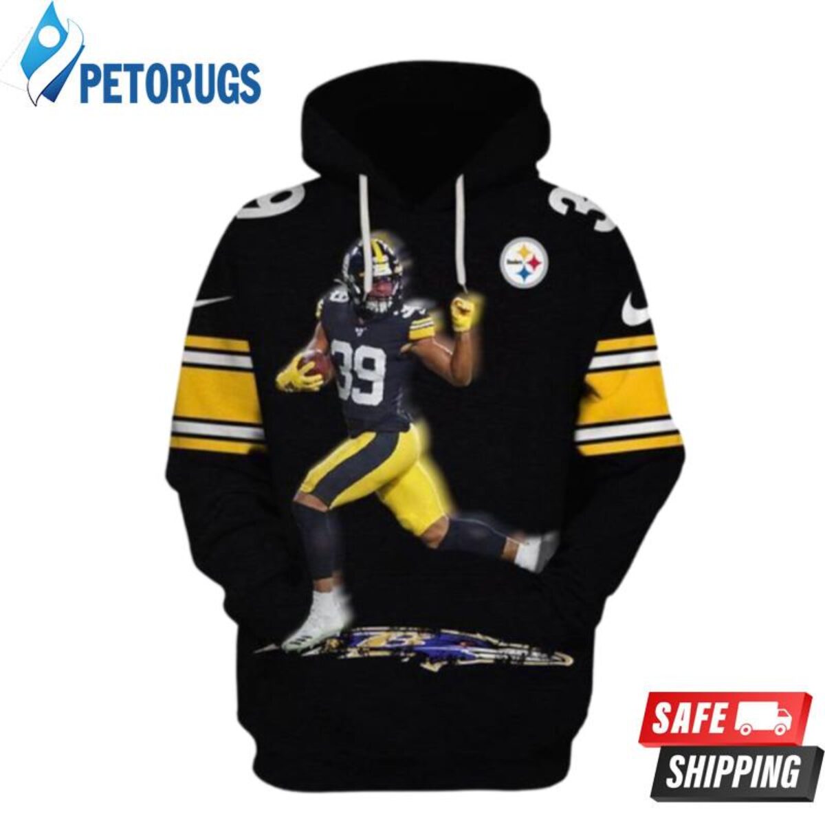 Pittsburgh Steelers NFL Teams Custom Name Monsters Hoodie 3D For Fans