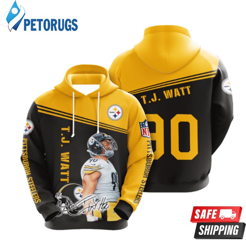 Pittsburgh Steelers Tj Watt 3D Hoodie