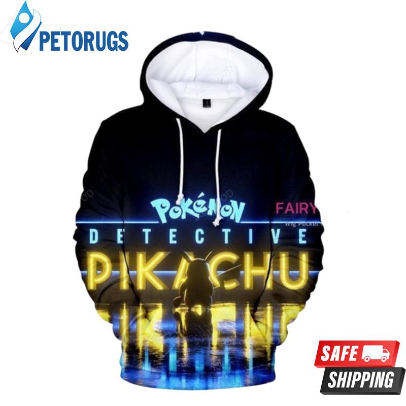 Pokemon Detective Pikachu K 3D Hoodie