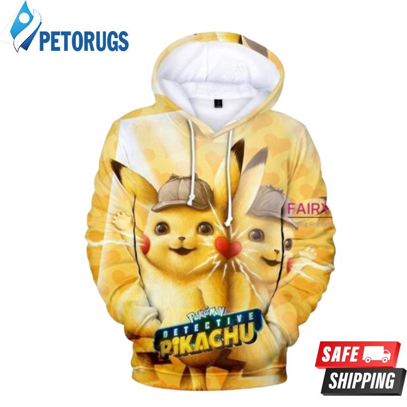 Pokemon Detective Pikachu N 3D Hoodie