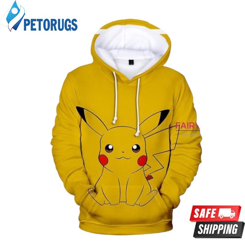 Pokemon Pikachu E 3D Hoodie