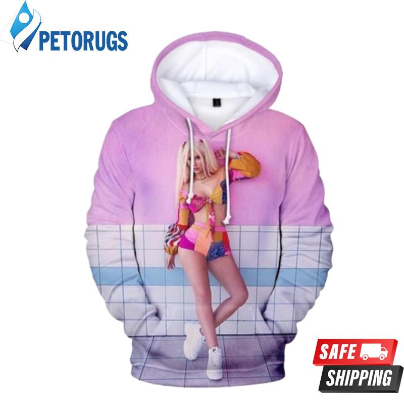 Rapper Singer Iggy Azalea 3D Hoodie Peto Rugs