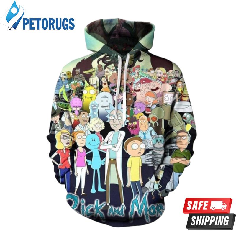 Rick And Morty All In One B 3D Hoodie