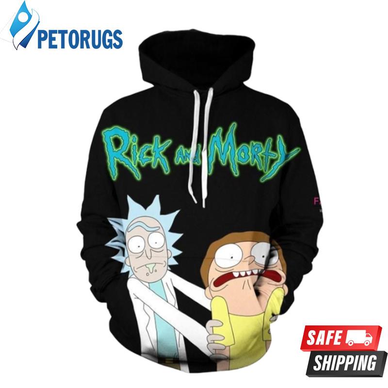 Rick And Morty Black E 3D Hoodie