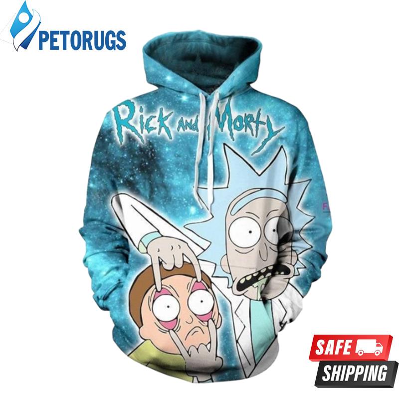 Rick And Morty Calypso Blue 3D Hoodie