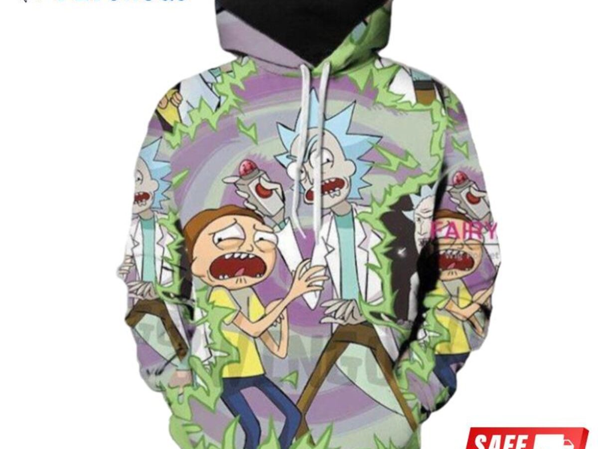 Rick and morty 3d on sale sweatshirt