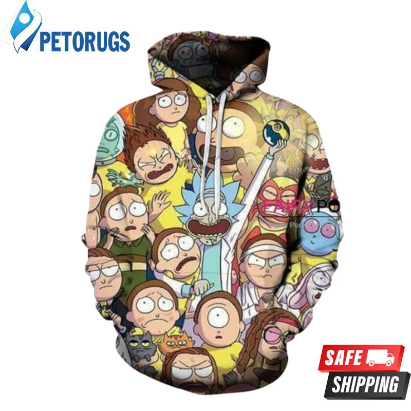 Rick And Morty L 3D Hoodie