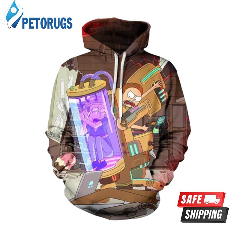 Rick And Morty Morty 3D Hoodie