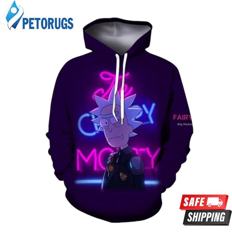 Rick and discount morty hoodie purple