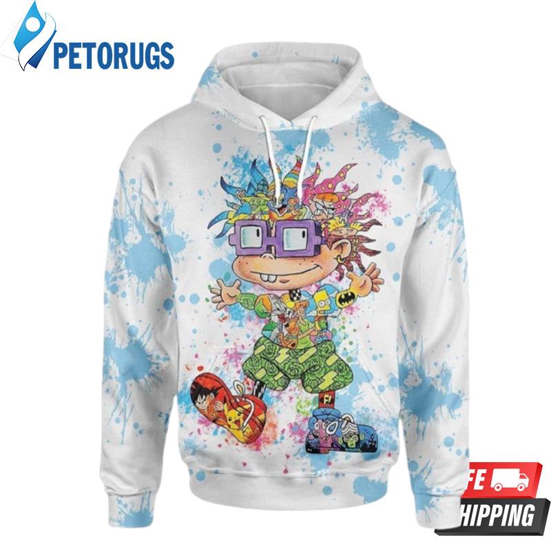 Rugrats Toon And Pered Custom Rugrats Toon Graphic 3D Hoodie - Peto Rugs