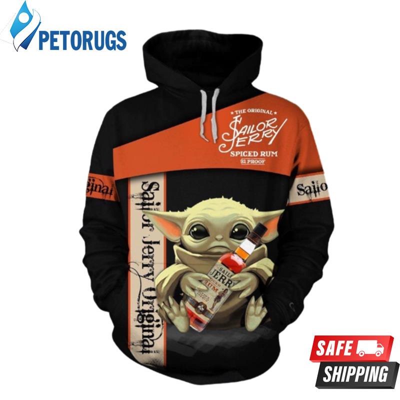 Sailor Jerry Baby Yoda 3D Hoodie