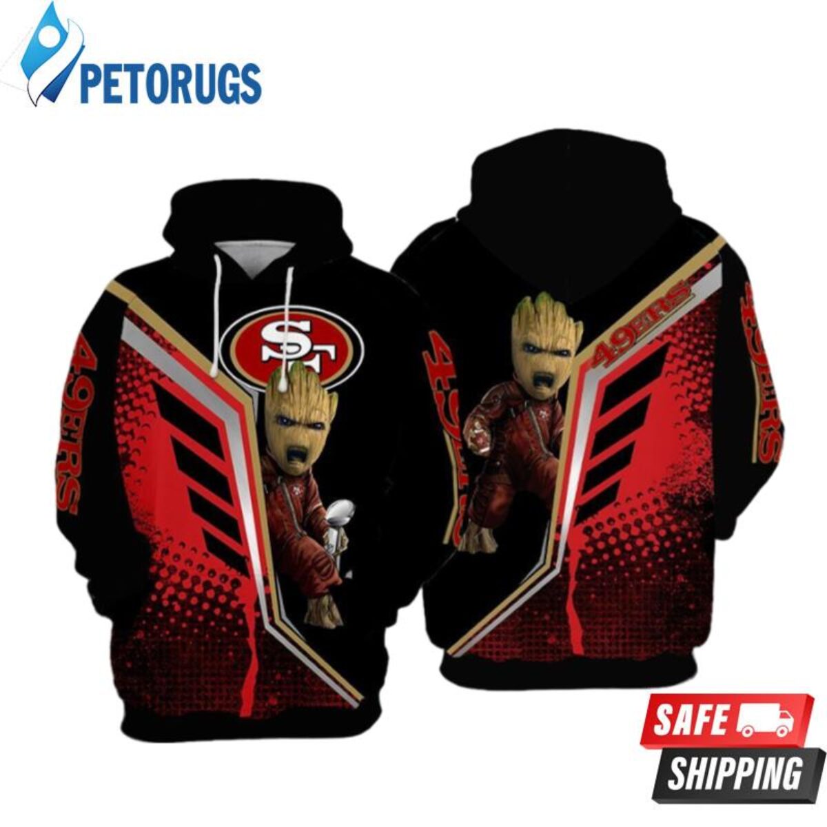 NFL San Francisco 49ers Men And Women 3D Hoodie All Over Printed