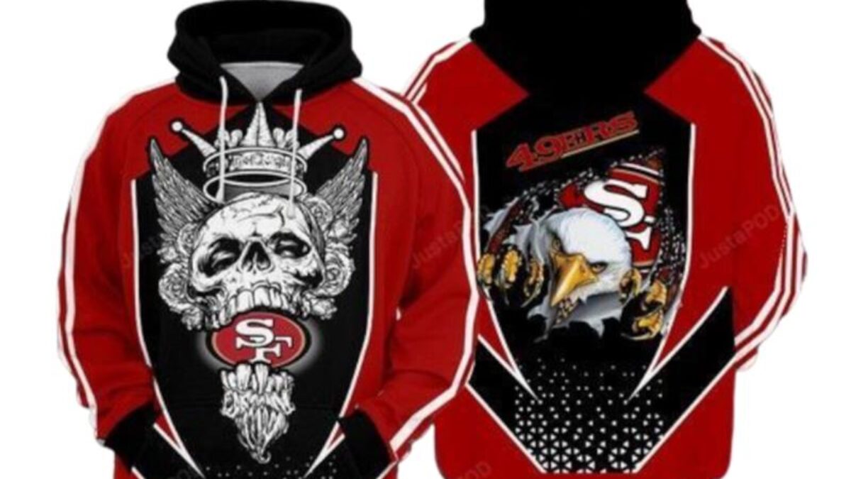 San Francisco 49Ers Nfl Football King Skull San Francisco 49Ers 3D