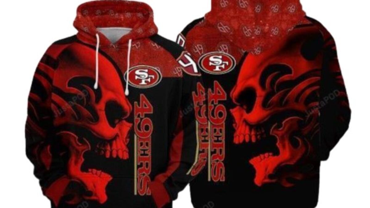 San Francisco 49ers Football Red Black Men, San Francisco 49ers 3D