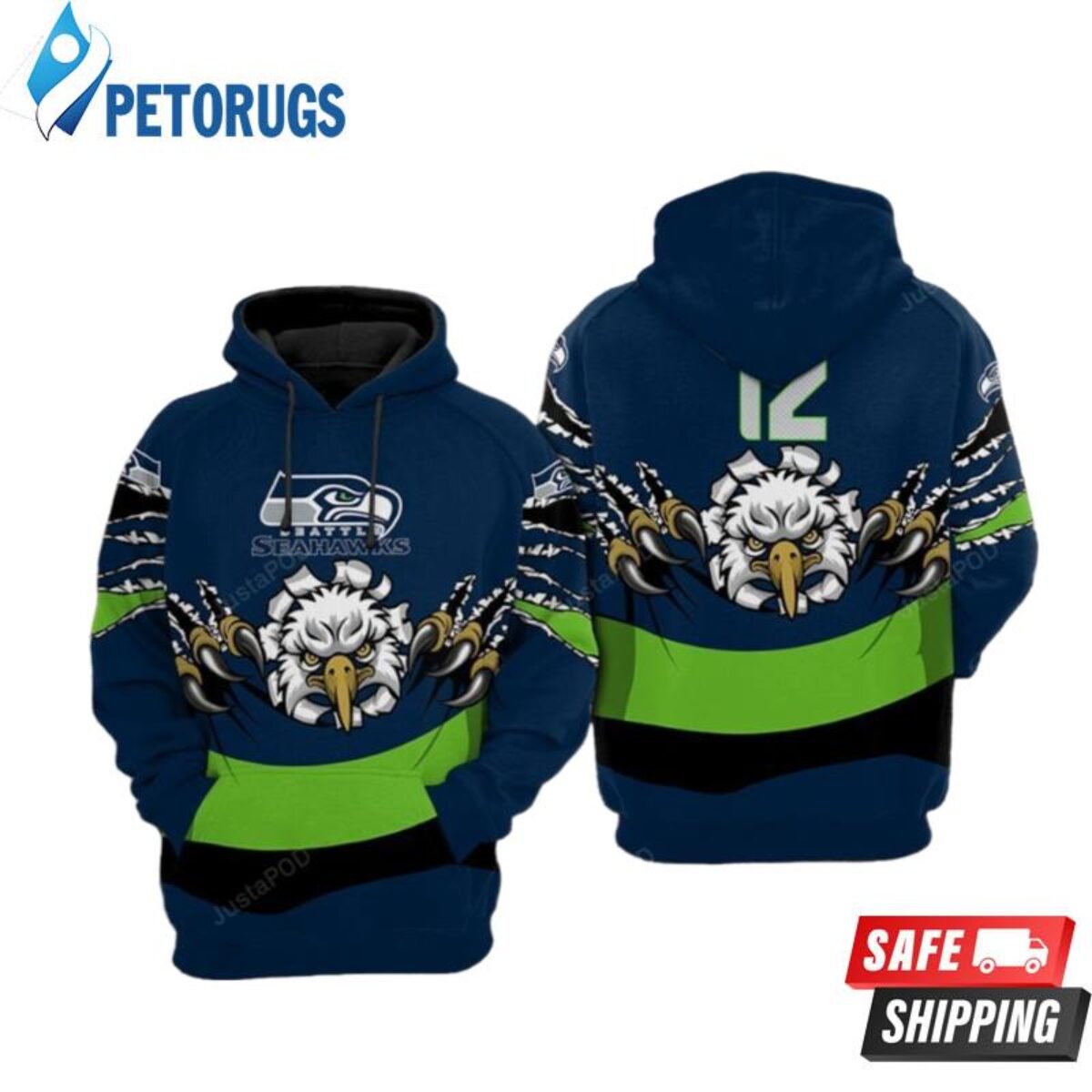 Seattle Seahawks Seattle Seahawks Nfl Seattle Seahawks Apparel 19113 3D  Hoodie - Peto Rugs