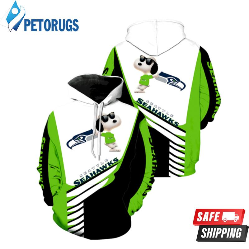 Seattle Seahawks Snoopy For Men And Women 3D Hoodie