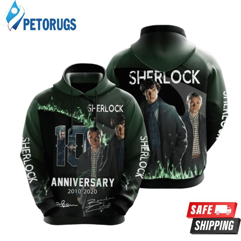 Sherlock Movie Character Anniversary 10 Years 2020 3D Hoodie