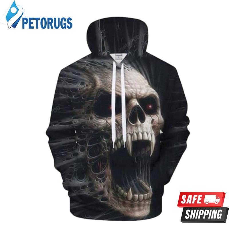 Kansas City Chiefs Nfl Football Skull 21229 3D Hoodie - Peto Rugs