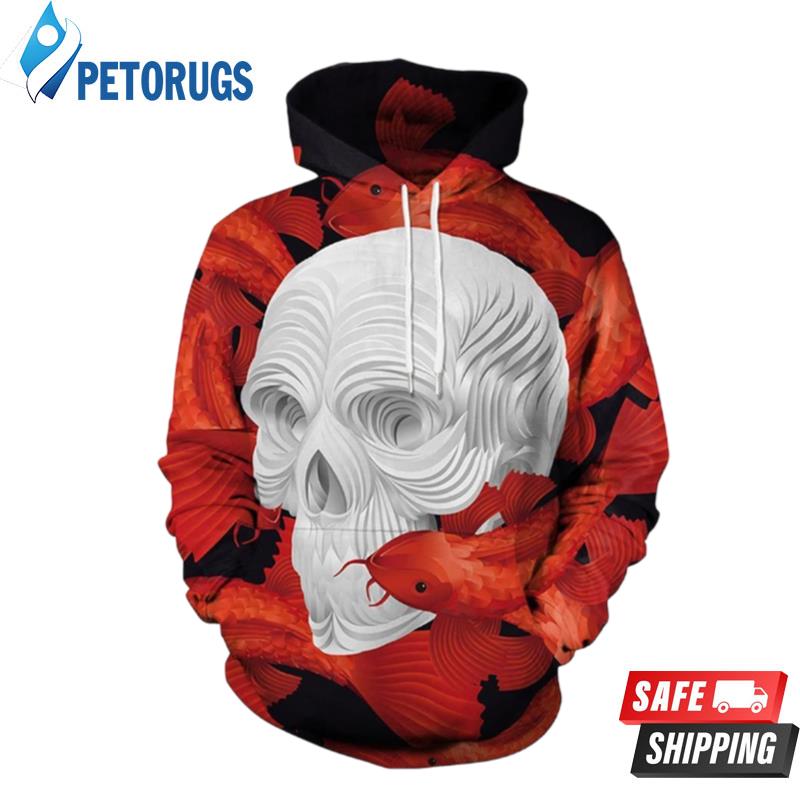 Skull Cool Aesthetic 3D Hoodie