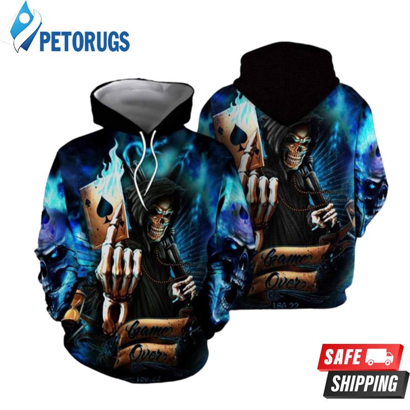 Skull Poker 3D Hoodie