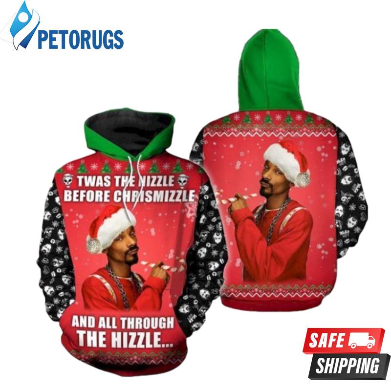 Snoop Dogg Rapper Christmas 3D Hoodie