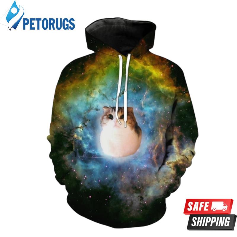 Space Cat Galaxy Cat Clothing 3D Hoodie