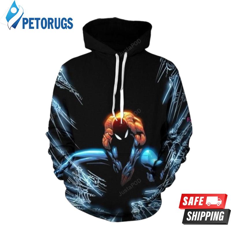 Spider Man Into The Spider Verse Miles Morales 3D Hoodie