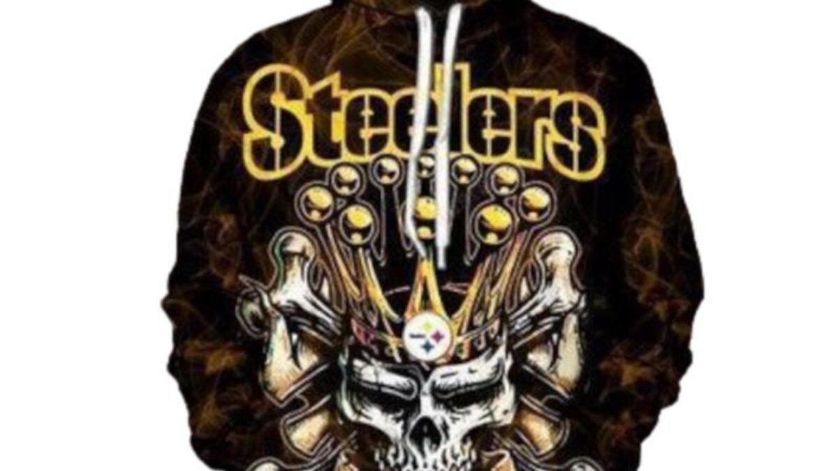 PITTSBURGH STEELERS Hoodie Skull cute Sweatshirt new design