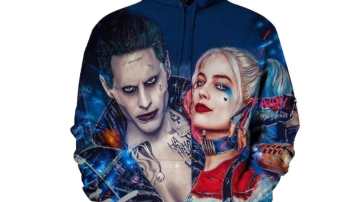 Suicide Harley Quinn Joker Squad 3D Hoodie Peto Rugs