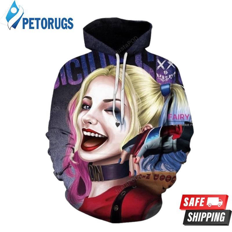 Suicide Squad Harley Quinn 3D Hoodie