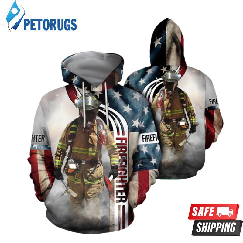 Super Hero Firefighter Gift For Fireghter Lovers For Men And Women 3D Hoodie