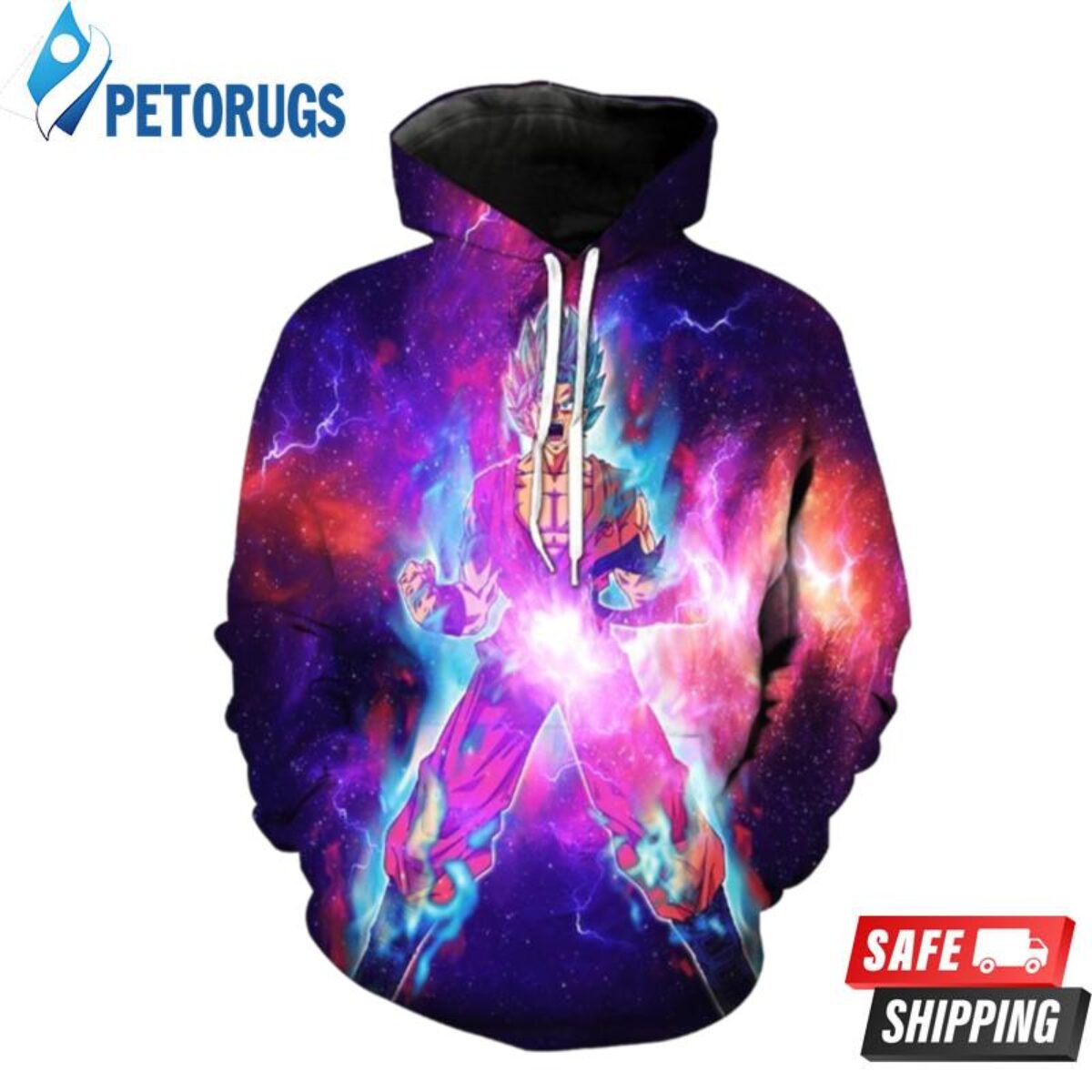 Super Saiyan 5 Goku In Space Dragon Ball Z 3D Hoodie - Peto Rugs