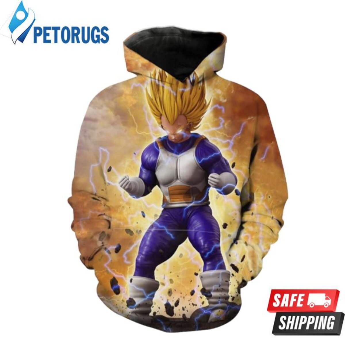 Super Saiyan 5 Vegeta Ssj5 Dragon Ball Af 3D Hoodie - Peto Rugs