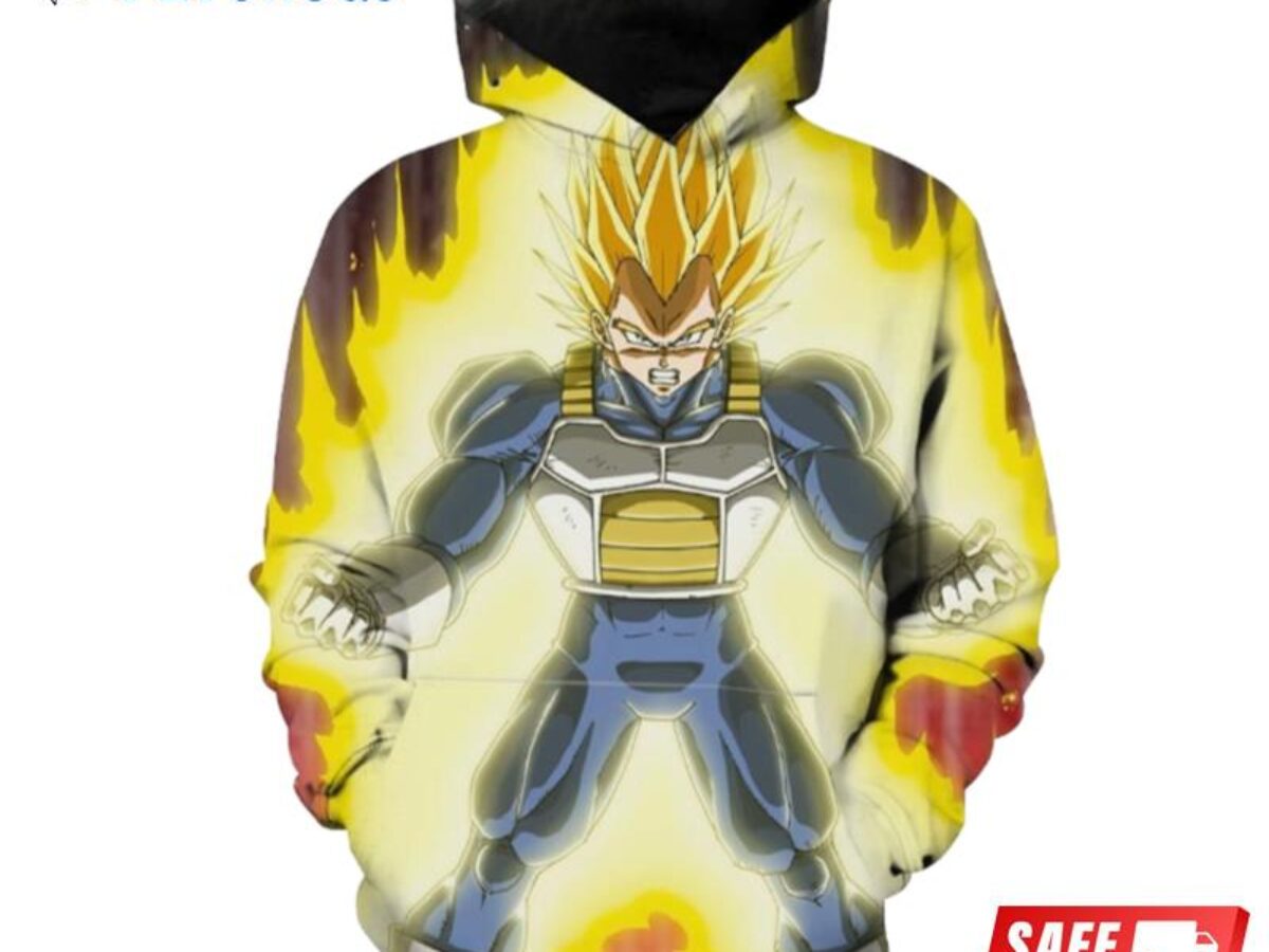 Majin Vegeta Ssj2 Vibrant - Dragon Ball Graphic Hd 3d Aop Hoodie - Teeruto