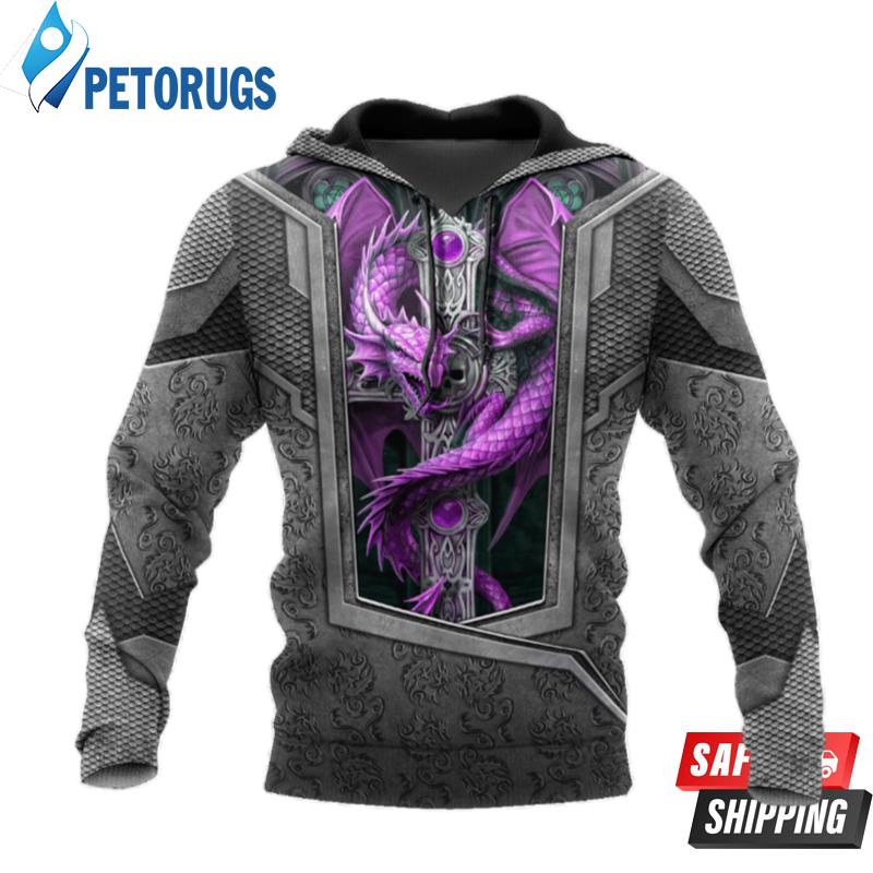 Tattoo And Dungeon Dragon 3D Hoodie