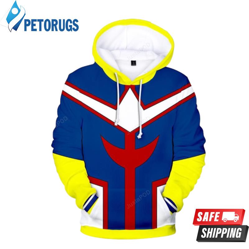 Teen Boku No Hero My Hero Academia All Might 3D Hoodie - Peto Rugs