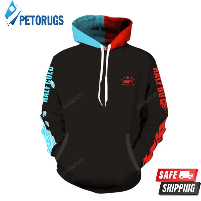 Teen My Hero Academia Boku No Hero Shoto Todoroki 3D Hoodie