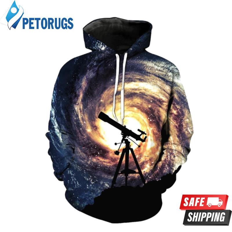 Telescope Rmhole 3D Hoodie