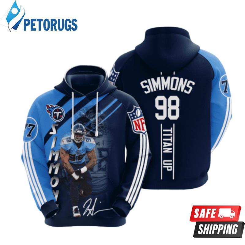 Tennessee Titans Jeffery Simmons 3D Hoodie