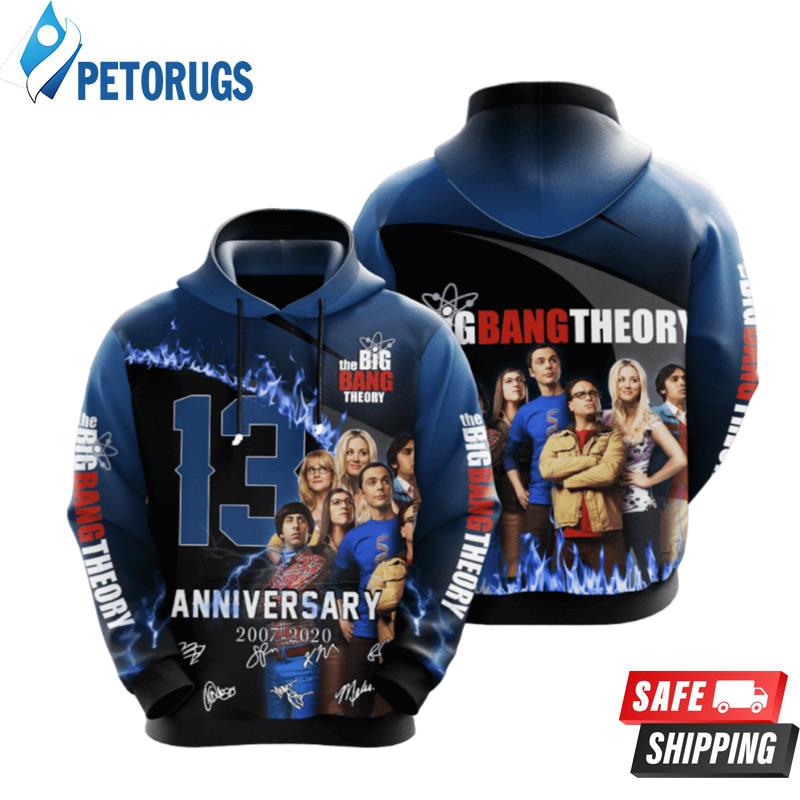 The Big Bang Theory Movie And Character Anniversary 13 Years 2020 3D Hoodie