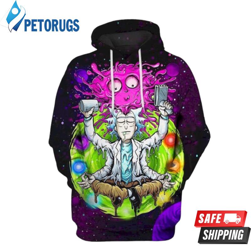 Rick and outlet morty 3d hoodie