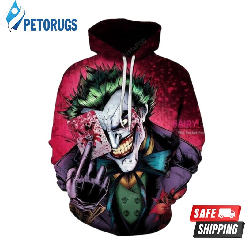 The Joker 3D Hoodie - Peto Rugs