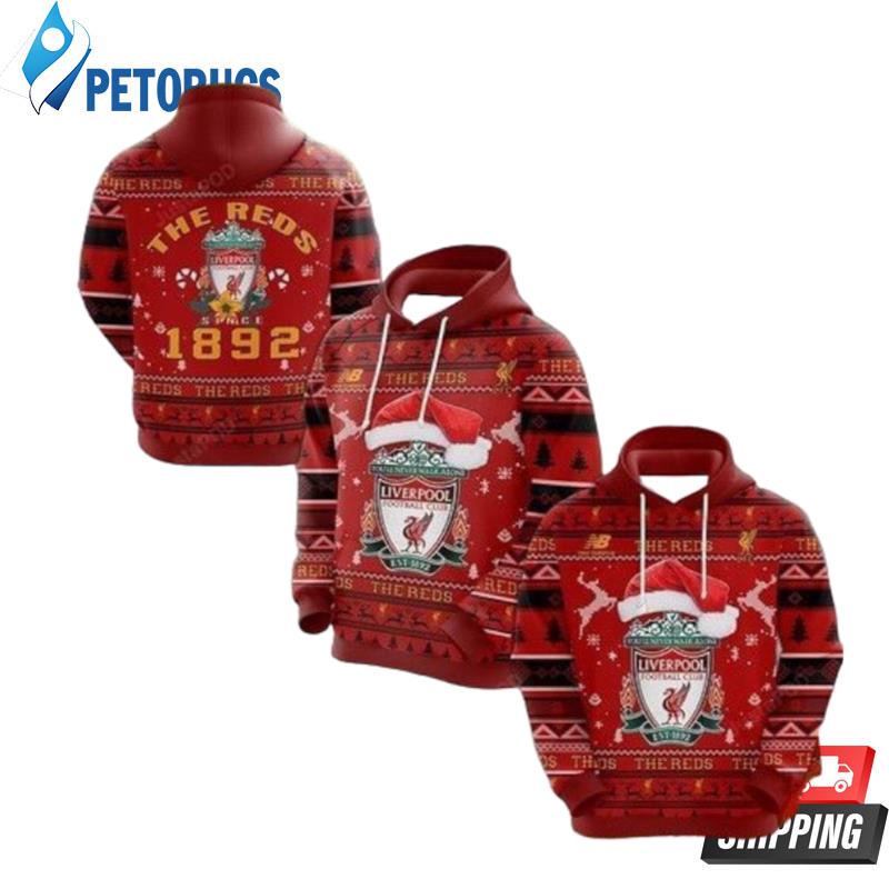 The Reds Since 1982 Liverpool Football Club Ugly Christmas 3D Hoodie