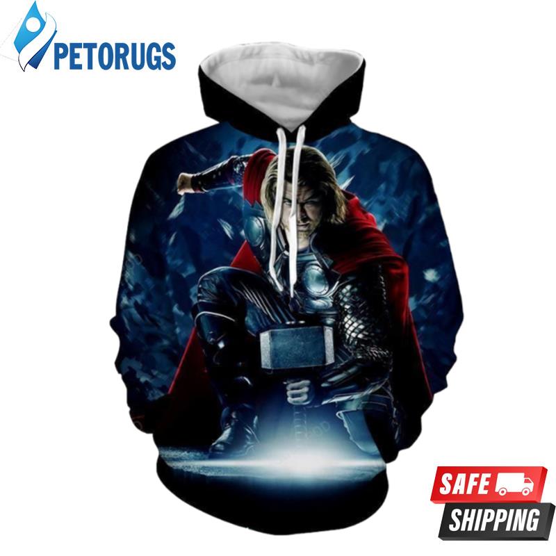 Thor Thor In Action 3D Hoodie
