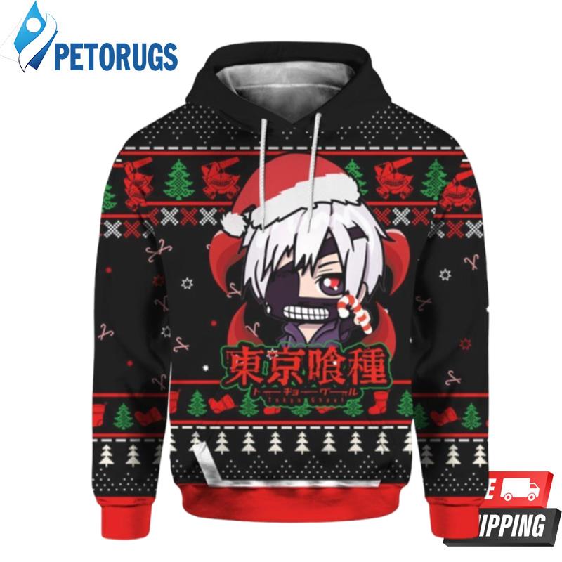 Tokyo Ghoul Christmas 3D Hoodie