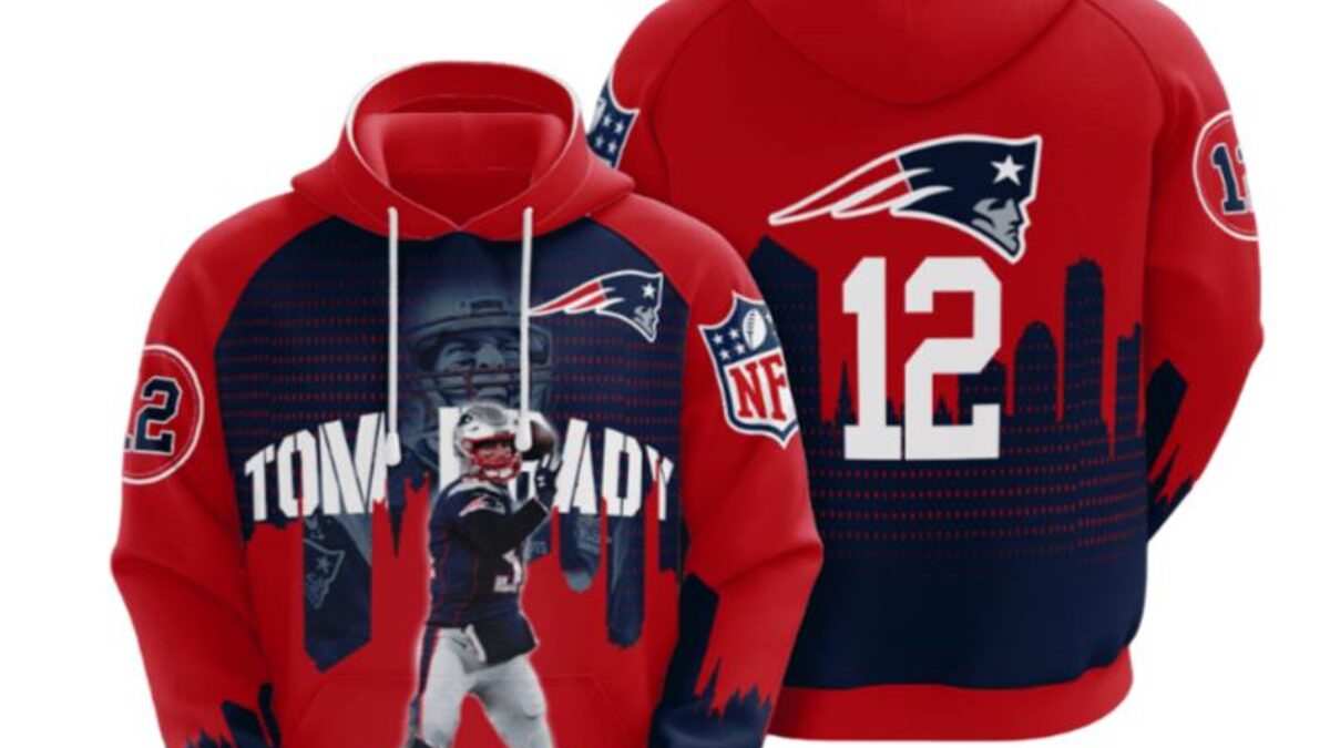 New England Patriots Nfl Football Tom Brady 3d Hoodie Gift for