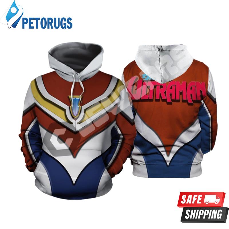 Ultraman Blue Inspired 3D Hoodie Ultraman Blue Inspired 3D Hoodie